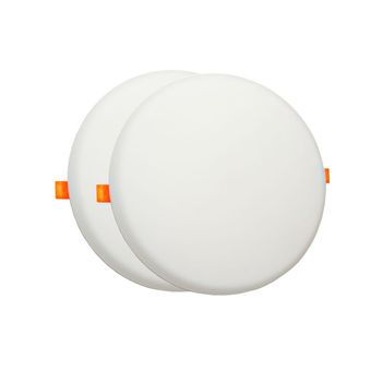 پنل سقفی ال ای دی 36 وات مدل فول لایت فنر متغیر توکار گرد بسته 2 عددی