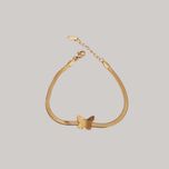 دستبند زنانه استینلس استیل مدل پروانه