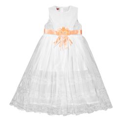 پیراهن بدون آستین یقه گرد دخترانه مدل دو گل