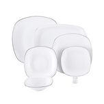 سرویس غذاخوری 98 پارچه چینی زرین ایران سری کواترو مدل سمن درجه یک