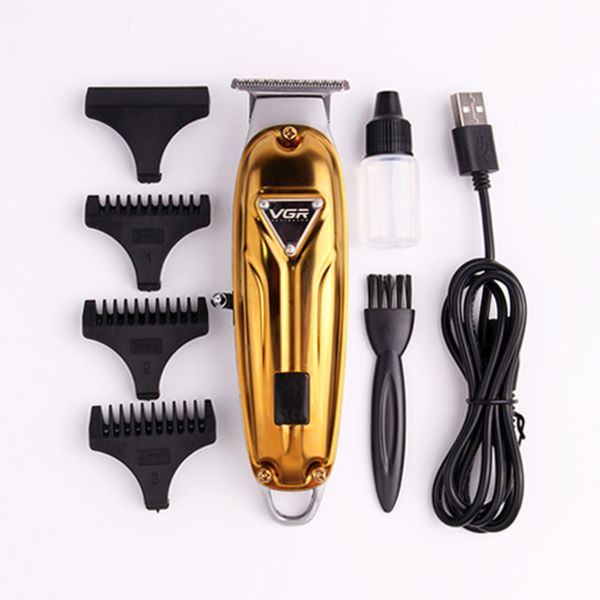 ماشین اصلاح مو صورت و سر وی جی ار مدل V-062، استفاده به صورت خشک و مرطوب، منبع انرژی با کابل USB، تکنولوژی اصلاح به صورت برش مست