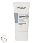 فلوئید ضدآفتاب بیرنگ ویتالیر SPF50 مدل Whitevit مناسب انواع پوست، حجم 50 میلیلیتر