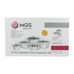 سرویس قابلمه و تابه استیل 10 پارچه ام جی اس مدل CWS2112