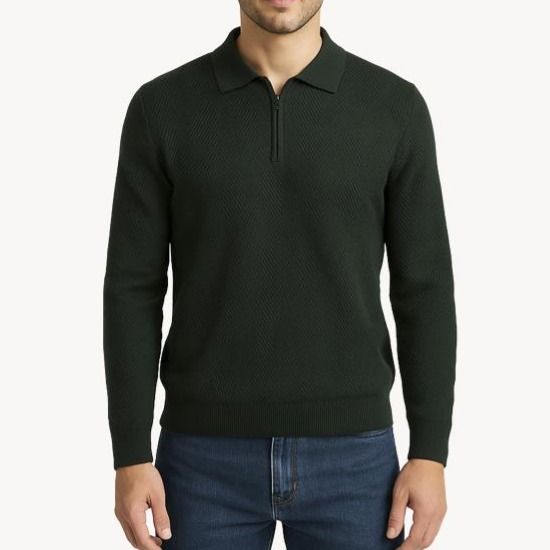 پلیور نیم زیپ آستین بلند مردانه سوپردرای کدsd-7626005