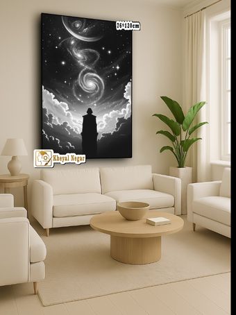 تابلوی سیاه سفید/ سفر اندیشه ها به کهکشان‌ها 🌌کد S3