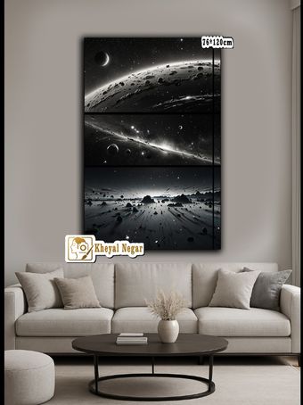 تابلوی سیاه سفید/  زیبایی‌های بی‌پایان فضا 🌌 کد S1