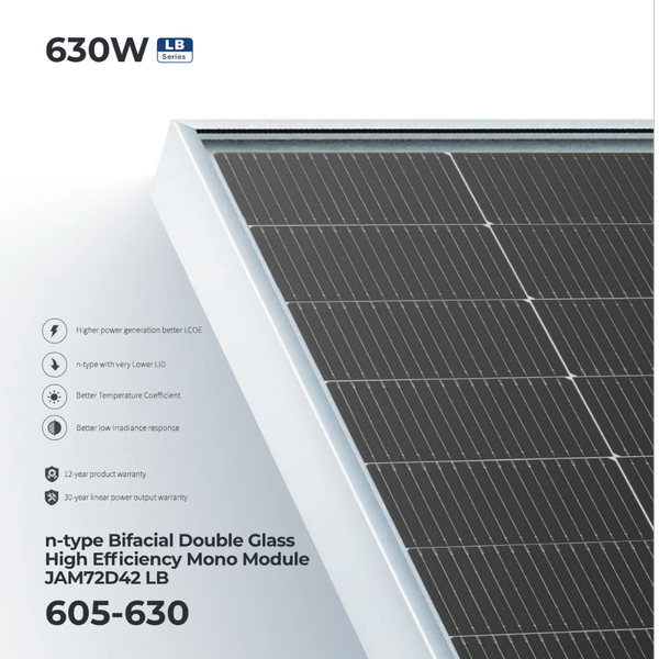پنل خورشیدی جی ای - Ja Solar 610w