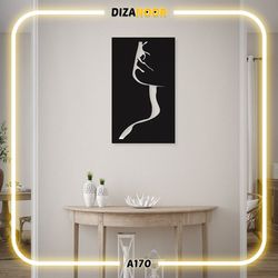 تابلو دیوارکوب طرح چهره زن دیزانور کد A170