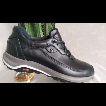 کفش تمام چرم بند دار مدل پازل کد351