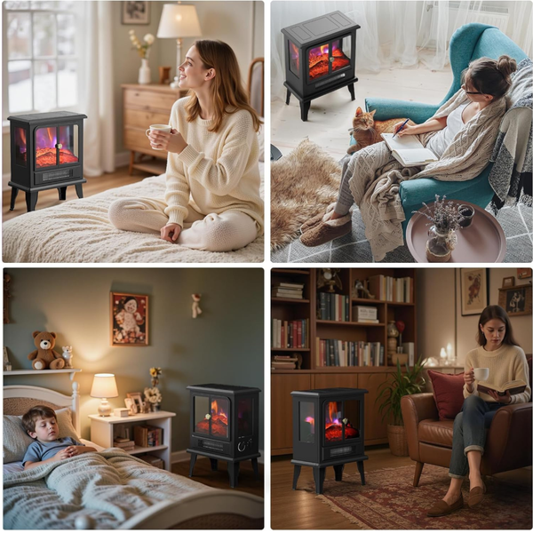 مینی شومینه برقی قابل حمل (مدل کریستال)