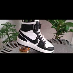 کتونی نایک جردن ساقدار سفید مشکی کد259