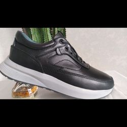 کفش تمام چرم بند دار مدل پازل کد 350