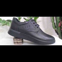 کفش چرمی مردانه دلپا بند دار کد 281