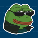 استیکر قورباغه گنگ😎🐸