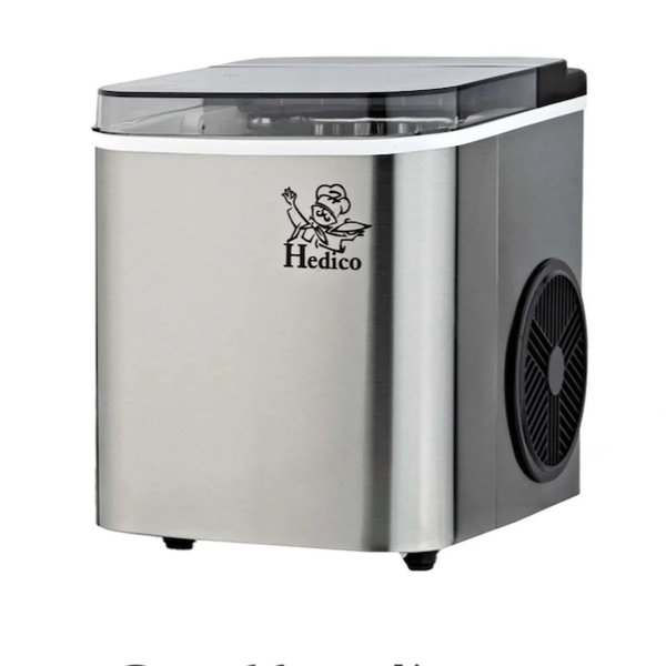 یخساز مخزنی 12 کیلویی هدیکو HEDICO مدل Ice Maker 12kg | یخساز استیل اتوماتیک آکبند مناسب کافه و رستوران