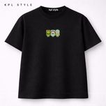 تیشرت باکسی 100٪ پنبه با چاپ مینیمال | کد 1304