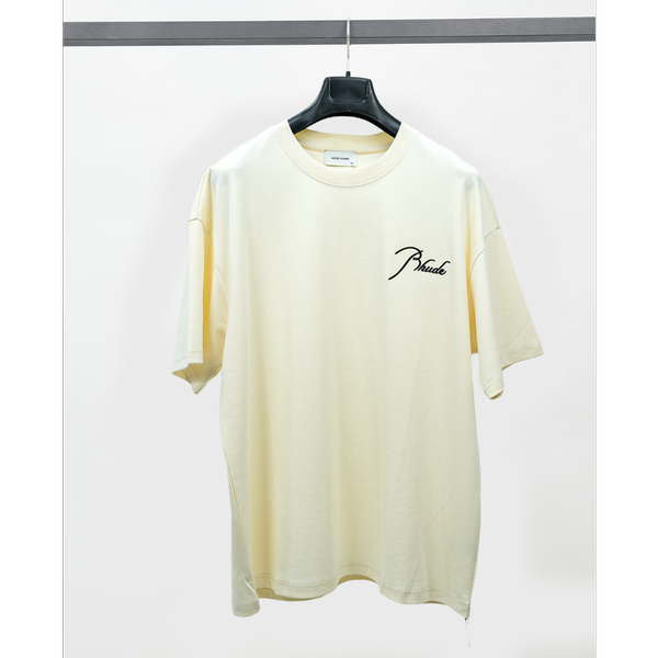 تیشرت وارداتی طرح ساده کرم