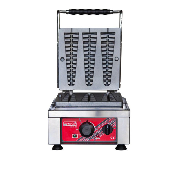 وافل ساز کاجی سه خانه SGS مدل WF | وافلساز صنعتی 3 قالبه ساخت ترکیه
