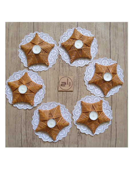 جا شمعی ستارهای حصیری استودیو راح