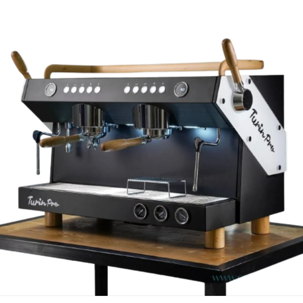 دستگاه اسپرسو صنعتی تورین Turin Pro Lamorindo دو گروپ مولتی بویلر PID دار سفید