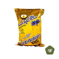 پشمک الیافی زعفرانی حاج عبدالله 350 گرمی