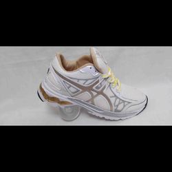 کتونی اسیکس سفید طلایی کد150