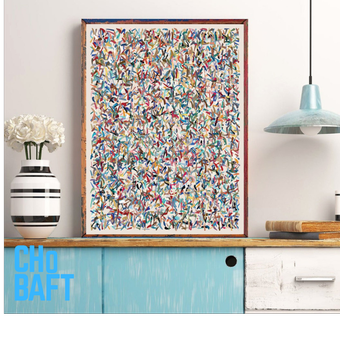 تابلو مدرن شام رنگ ها