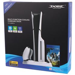 فن خنک کننده و شارژر دسته بازی PS5-PS5 Slim دابی P-5 TP5-3537B
