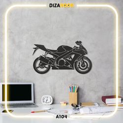 تابلو دیوارکوب طرح موتور سیکلت سوپر اسپورت دیزانور کد A104