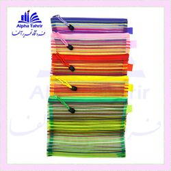 پوشه توری زیپ دار سایز A6