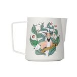 پیچر شیر 600 میلی‌لیتری بمبر MHW‑3BOMBER مدل Version 5 – پیچر حرفه‌ای لاته آرت 6th Anniversary استیل 304