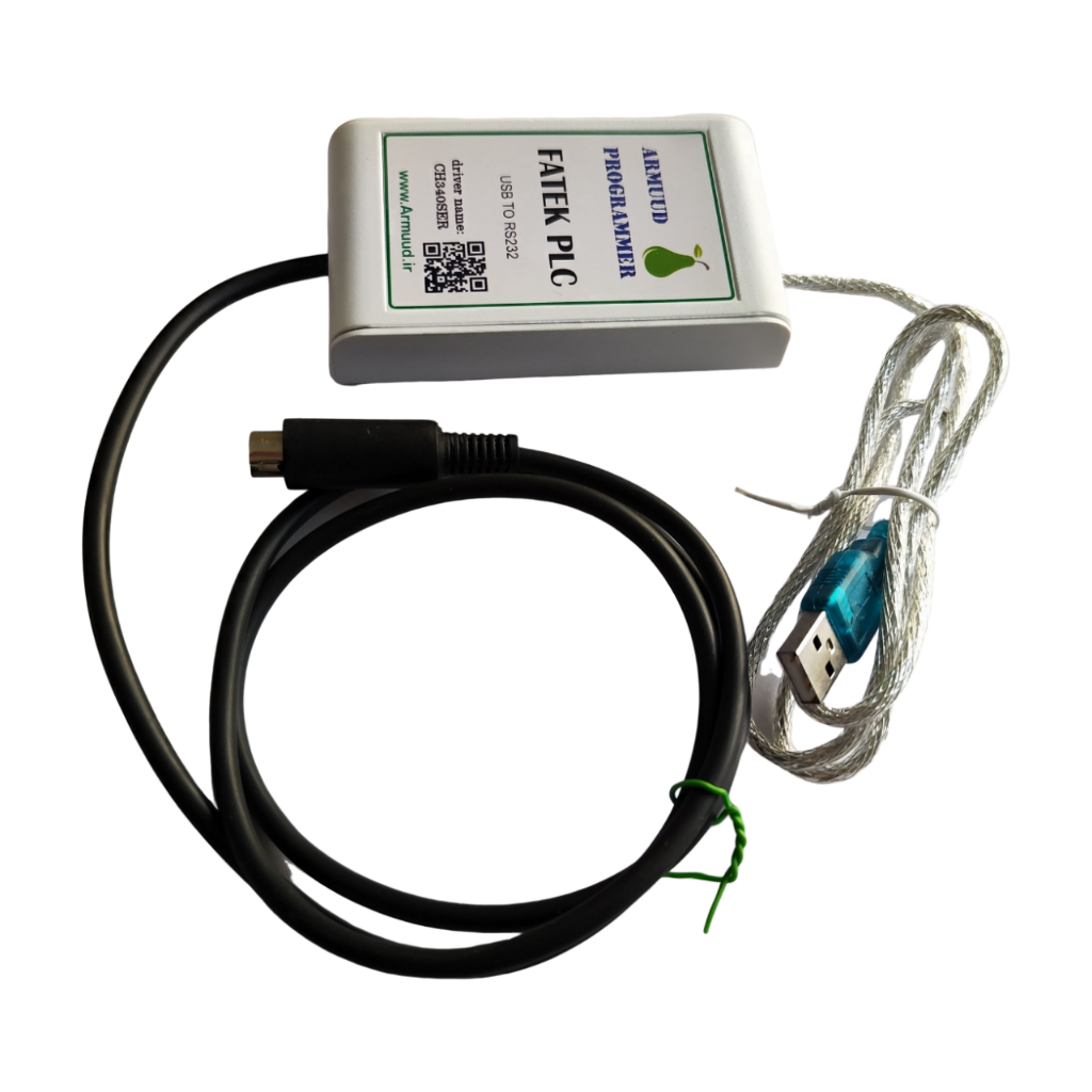 کابل پروگرام پی ال سی فتک سری B1 / FBs مدل آرمود پلاس / fatek plc usb to RS232