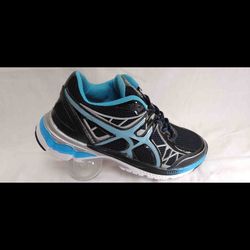 کتونی اسیکس مشکی آبی کد155