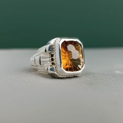 انگشتر سیترین کد 2261