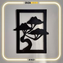 تابلو دیوارکوب طرح درخت دیزانور کد A163