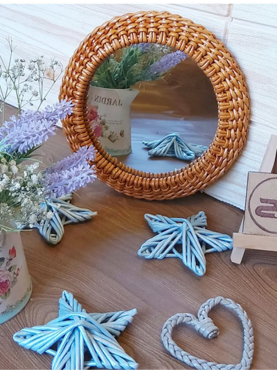 آینه ریز بافت حصیری استودیو راح