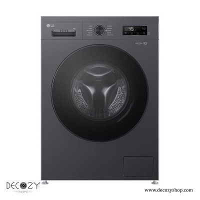 ماشین لباسشویی 9 کیلو گرمی ال جی Y1 مدل WY1409MVP دودی