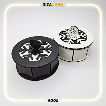 شکلات خوری دایره ای طرح برف دیزانور کد A005