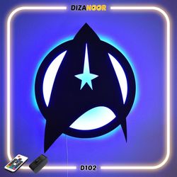 تابلو بک لایت طرح لوگوی ناوگان ستاره ای یا پیشتازان فضا دیزانور کد D102