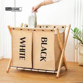 سبد رخت چرک دو قلو مدل لاندری باکس