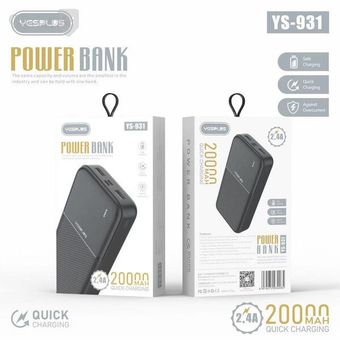 پاوربانک Yes Plus مدل YS-931 ظرفیت 20000MAH