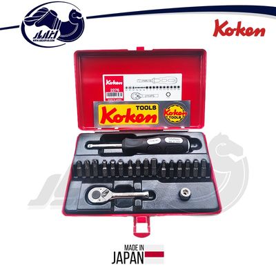 ست جغجغه و سره پیچ گوشتی کوکن مدل 2276 درایو 1/4 اینچ  19 عددی