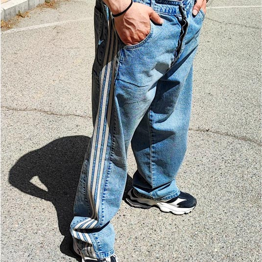 شلوار بگ بالنسیاگا سه خط وارداتی