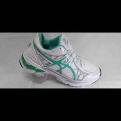 کتونی اسیکس سفید سبز کد151