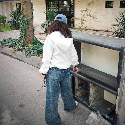 بادگیر زنانه طرح کلاه دار کد 111