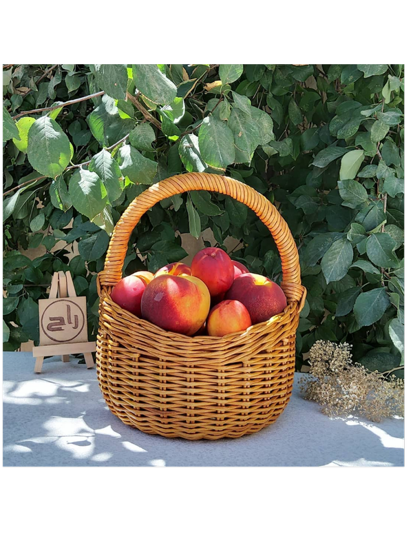 سبد طرح لبخند حصیری استودیو راح