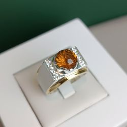 انگشتر سیترین کد 2241