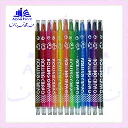 پاستل پیچی روغنی 12 رنگ بلند یالونگ Yalong کد ( 232306 )