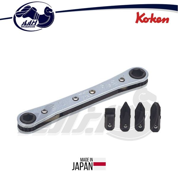 آچار دوسر جغجغه ای بیت خور کوکن مدل R810A مجموعه 5 عددی