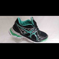 کتونی اسیکس مشکی سبز کد 152